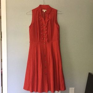 Coldwater creek red midi dress